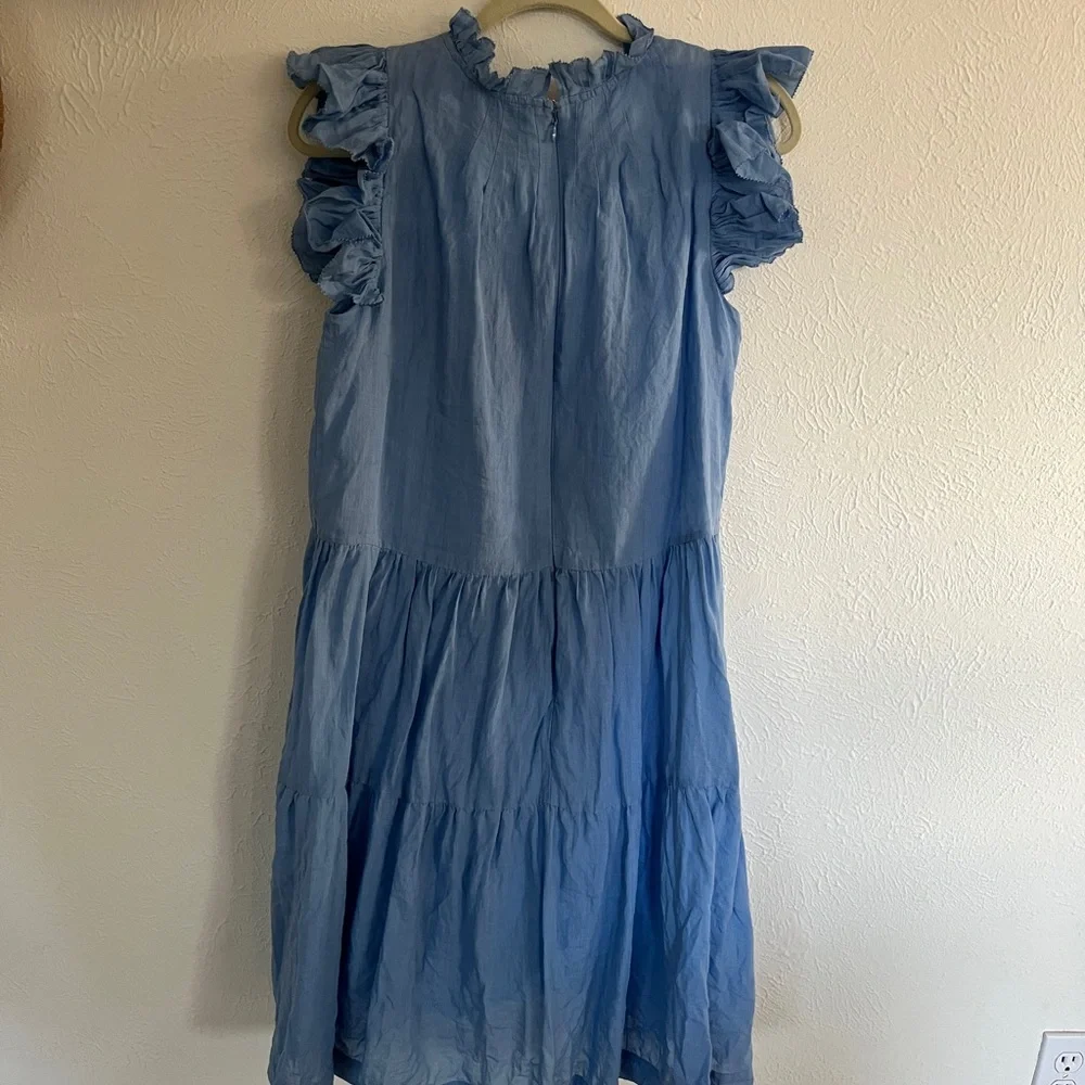 Blue Ruffled Dress - Picture 3 of 3